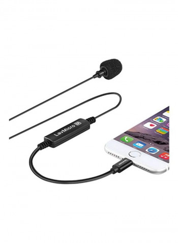Broadcast Lavalier Microphone LAVMICRODI Black