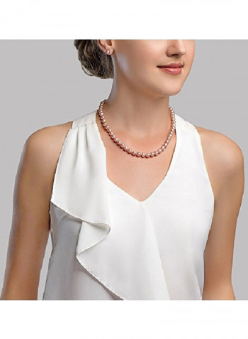 14K Gold Plated Freshwater Cultured Pearl Beaded Necklace