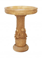 Tulip Birdbath Florentine Brown