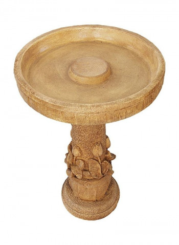 Tulip Birdbath Florentine Brown