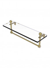 Mambo Collection Towel Bar Glass Shelf Gold/Clear 16inch
