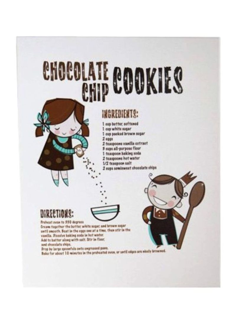 Printed Wall Art Chocolate Chip Cookies 16x20inch