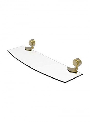 Venus Collection Glass Shelf Clear/Gold 18inch