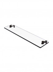 Wall Mounted Glass Shelf Black/Clear 22inch reviews Wall Mounted Glass Shelf Black/Clear 22inch