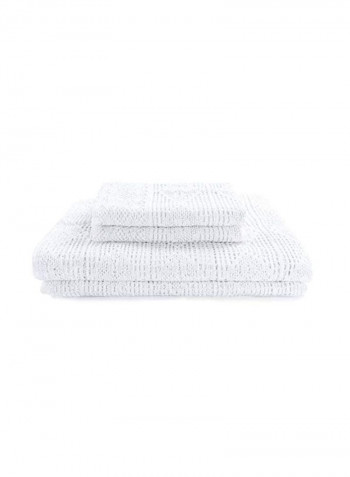 3-Piece Bed Spread With Pillowcase Set White