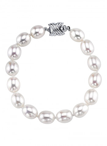Freshwater Cultured Pearl Sterling Silver Bracelet