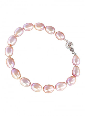 Oval Freshwater Cultured Pearl  Bracelet