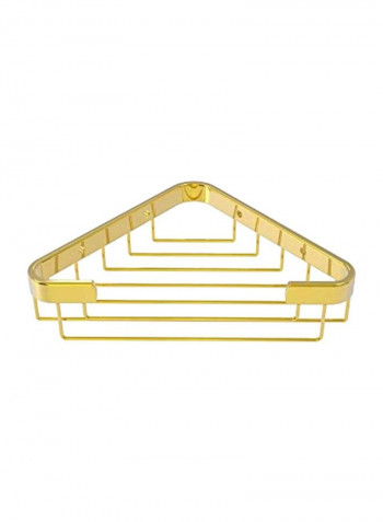 Toiletry Corner Shower Basket Gold 9.8x6.2x3.1inch