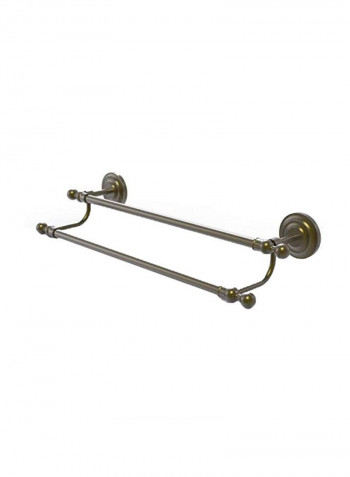 Brass Double Towel Bar Gold 18inch