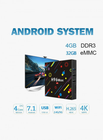H96 TV Box T137 Black/Yellow/Blue