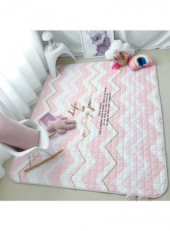 Wave Style Thickened Waterproof Mat Multicolour 170x195centimeter
