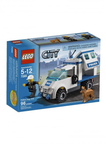 96-Piece Police Dog Unit Building Set 7285