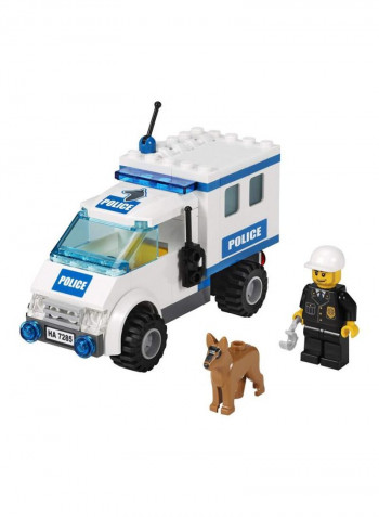 96-Piece Police Dog Unit Building Set 7285