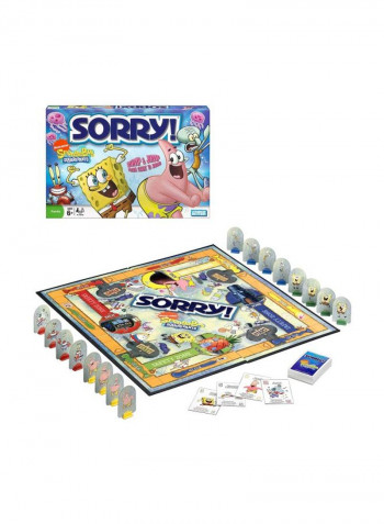 Sorry SpongeBob Squarepants Bump And Jump Board Game 89862