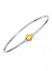 Round Bead Sterling Silver Bracelet
