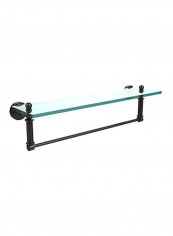 Orb Integrated Towel Bar Glass Shelf Brown/Clear 22x5inch