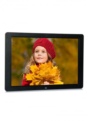 LED High Resolution Digital Picture Photo Frame With Remote Controller Black 15inch