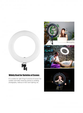 LED Ring Video Fill Light With Remote Control 45watts Black