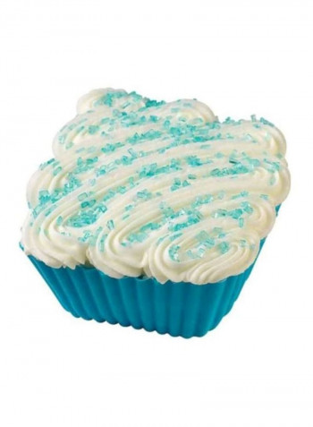 12-Piece Square Baking Cups Blue/Green 2inch