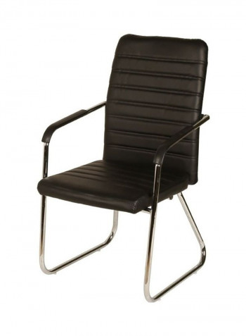 Bow Leather Office Chair Black 54 x 51 x 29cm