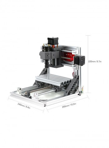 Mini CNC Engraving Machine Red/Black/Grey 160x100x40millimeter