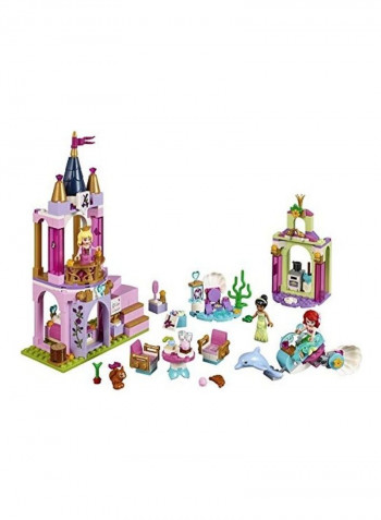 282-Piece Disney Aurora, Ariel and Tiana's Royal Celebration Building Toy