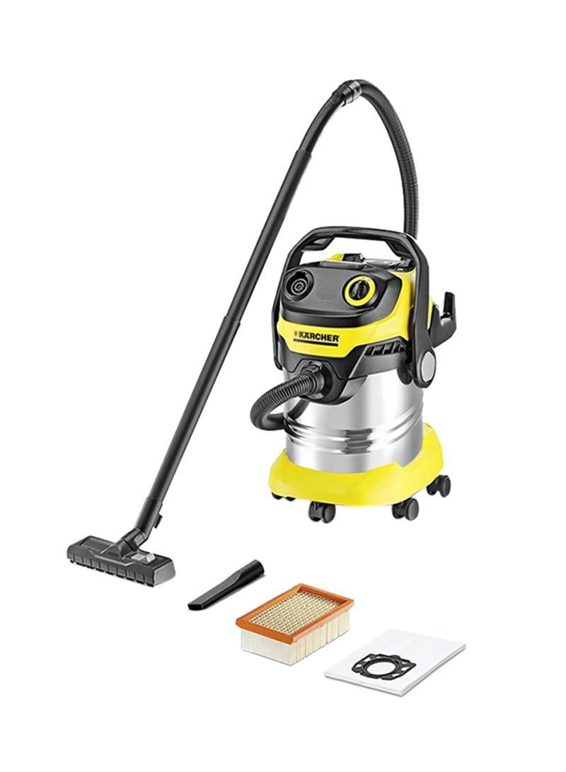 Premium Wet And Dry Vacuum Cleaner K-8075421453 Yellow/Silver/Black