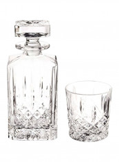 Square Decanter And Glass Set Clear 1x1x1inch