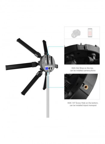 TL-900S Star-Shaped Digital Photography Light Black