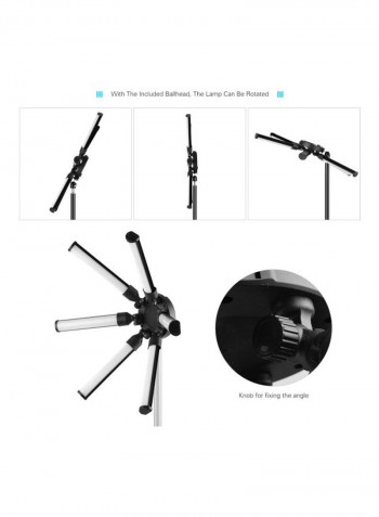 TL-900S Star-Shaped Digital Photography Light Black