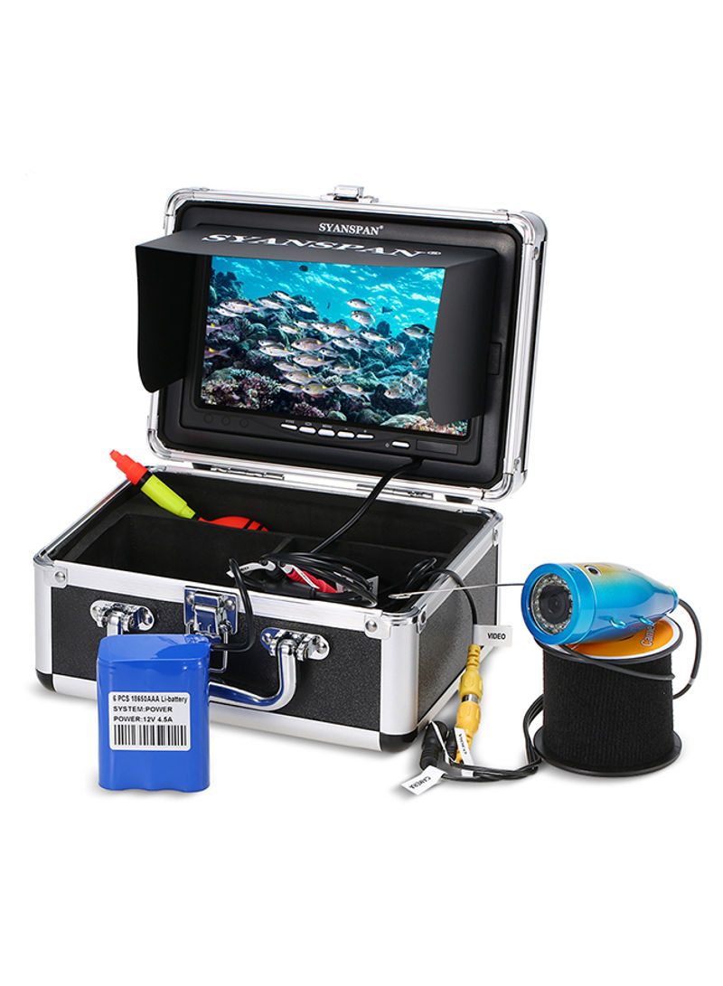24-Piece Portable Waterproof Underwater Fishing Camera Kit 24x13x20cm