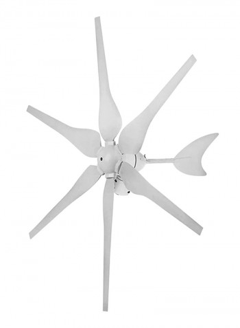 6-Blades Wind Turbine Generator White