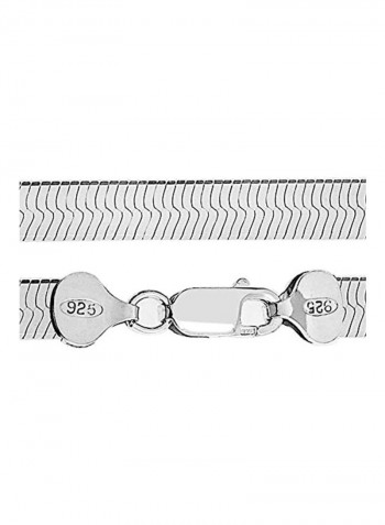 925 Sterling Silver Herringbone Necklace