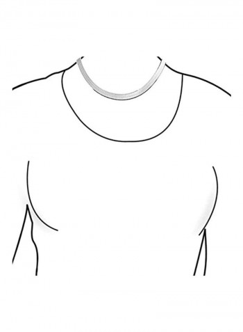 925 Sterling Silver Herringbone Necklace