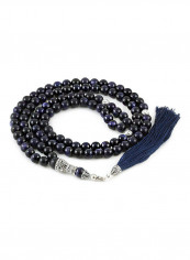 Blue Goldstone Mala