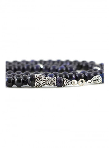 Blue Goldstone Mala