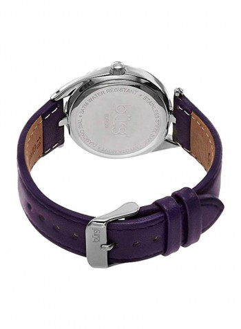 Women's Diamond And Crystal Studded Water Resistant Analog Watch BUR122