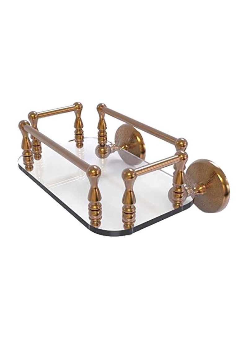 Monte Carlo Collection Wall Mounted Towel Holder Gold/Clear 10.2x8x5inch