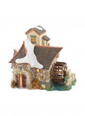 Dickens Village Brandon Mill Lit House Beige/Brown/Green 6.89x4.53x6.1inch