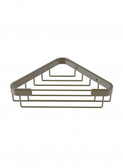 Toiletry Corner Shower Basket Antique Brass 9.8x6.2x3.1inch