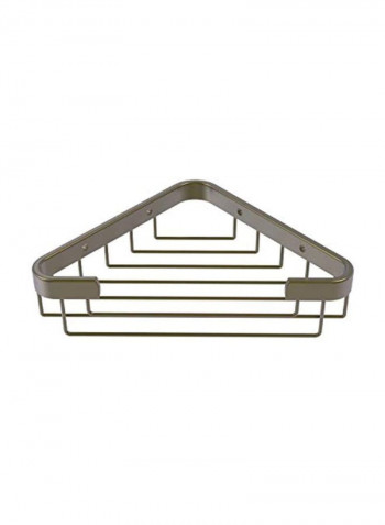 Toiletry Corner Shower Basket Antique Brass 9.8x6.2x3.1inch