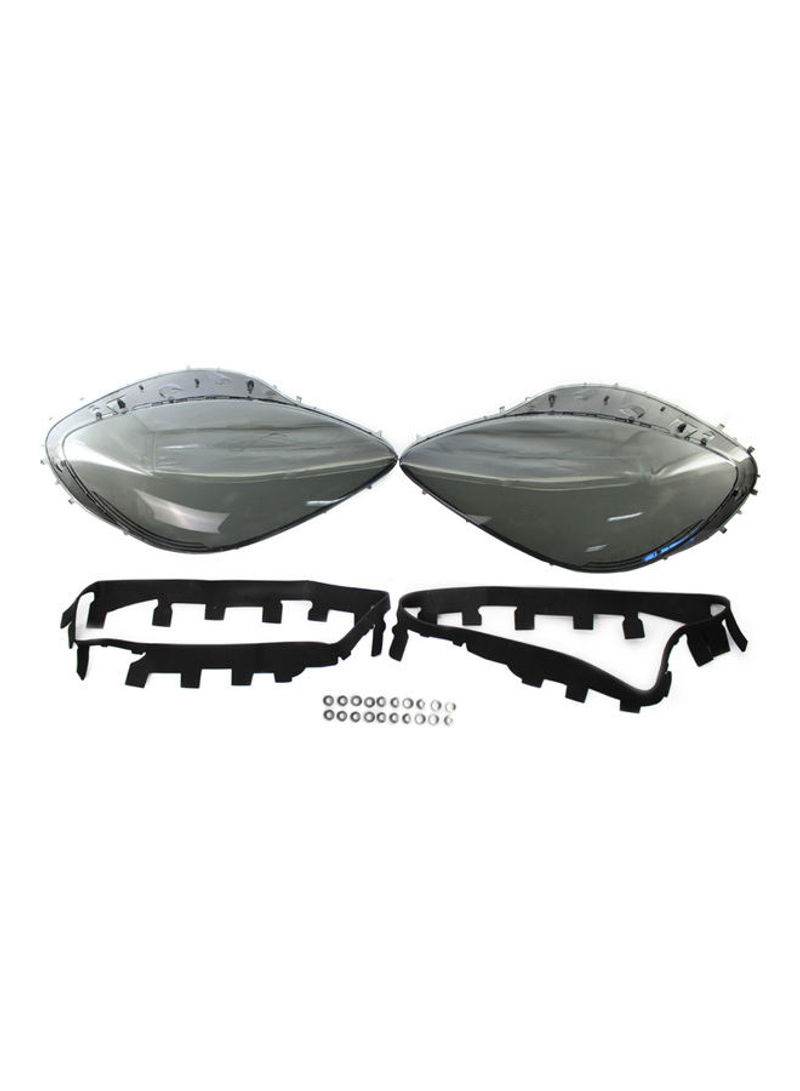 2-Piece Replacement Headlight Lens Cover For Corvette C6 2005-2013