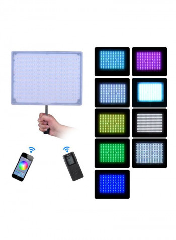 YN600 RGB LED Video Light With Remote Controller Multicolour