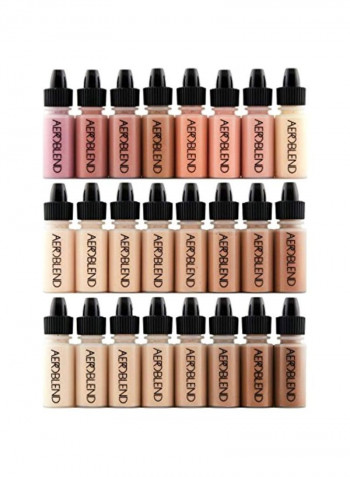 24-Piece Airbrush Foundation Kit Multicolour