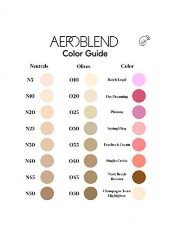 24-Piece Airbrush Foundation Kit Multicolour