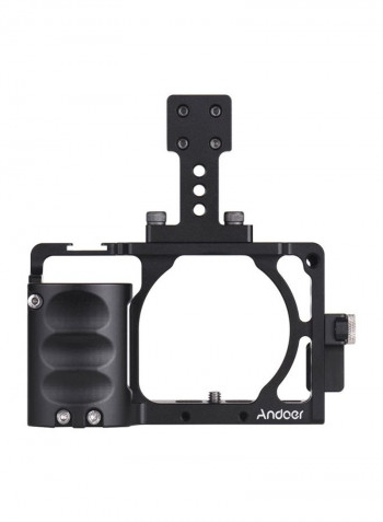 Protective Aluminum Alloy Video Camera Cage With Accessories Black