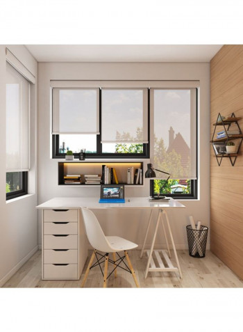 Single Protect Plus Roller Window Shade Off-White 160x200cm