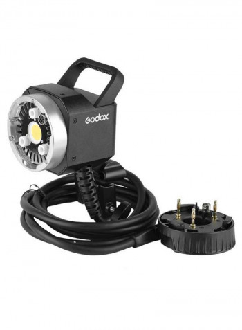 Handheld Extension Flash Head Bowens Mount Black/Silver