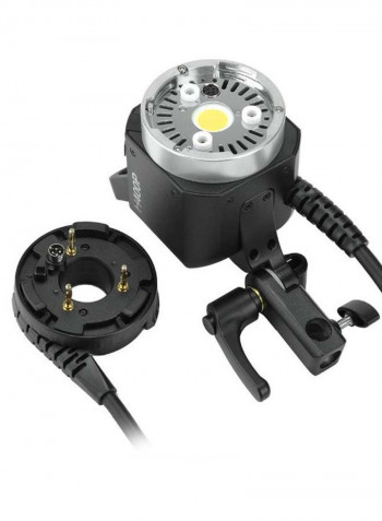 Handheld Extension Flash Head Bowens Mount Black/Silver