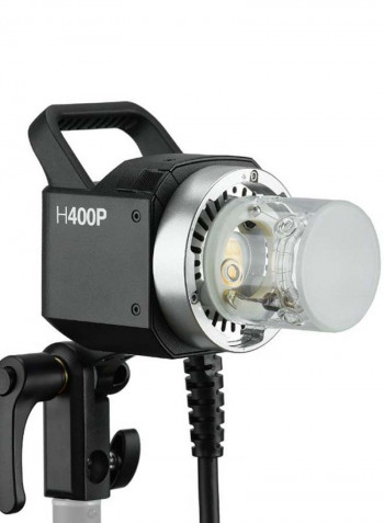 Handheld Extension Flash Head Bowens Mount Black/Silver